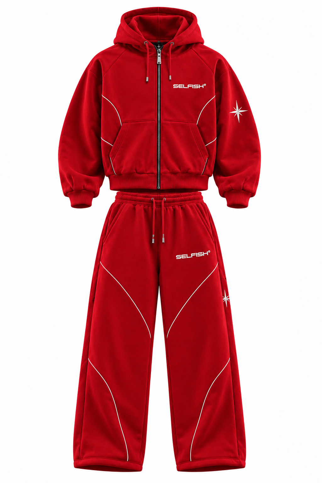 SELFISH® — THE START Red Tracksuit