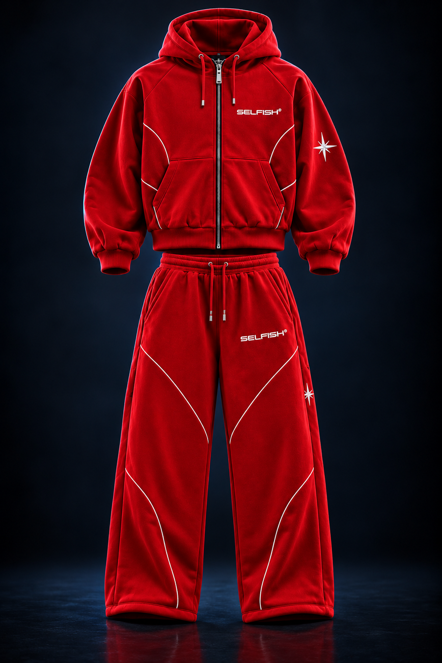 SELFISH® — THE START Red Tracksuit